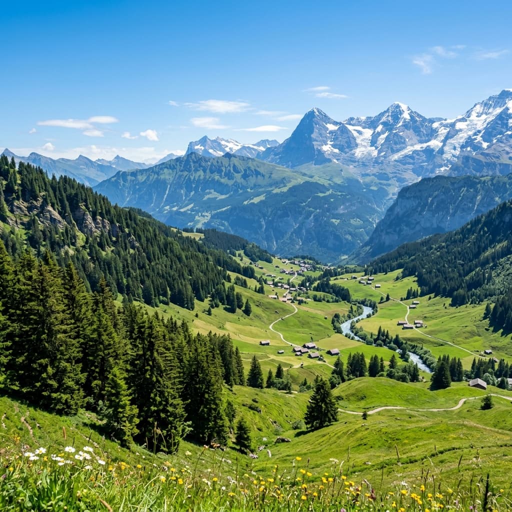 UrbanTrekkers Majestic Mountains Background